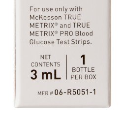 Blood Glucose Control Solution McKesson TRUE METRIX 3 mL Level 1