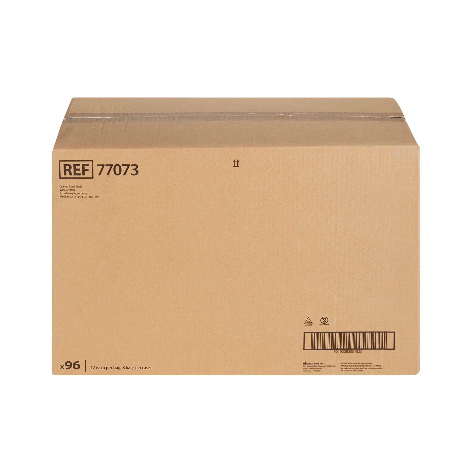 Unisex Adult Incontinence Brief Wings Ultra Medium Disposable Heavy Absorbency, Packaging Type- Case