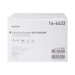 Sterilization Pouch McKesson Ethylene Oxide (EO) Gas / Steam 12 X 15 Inch Transparent Blue / White Self Seal Paper / Film, Packaging Type- Box