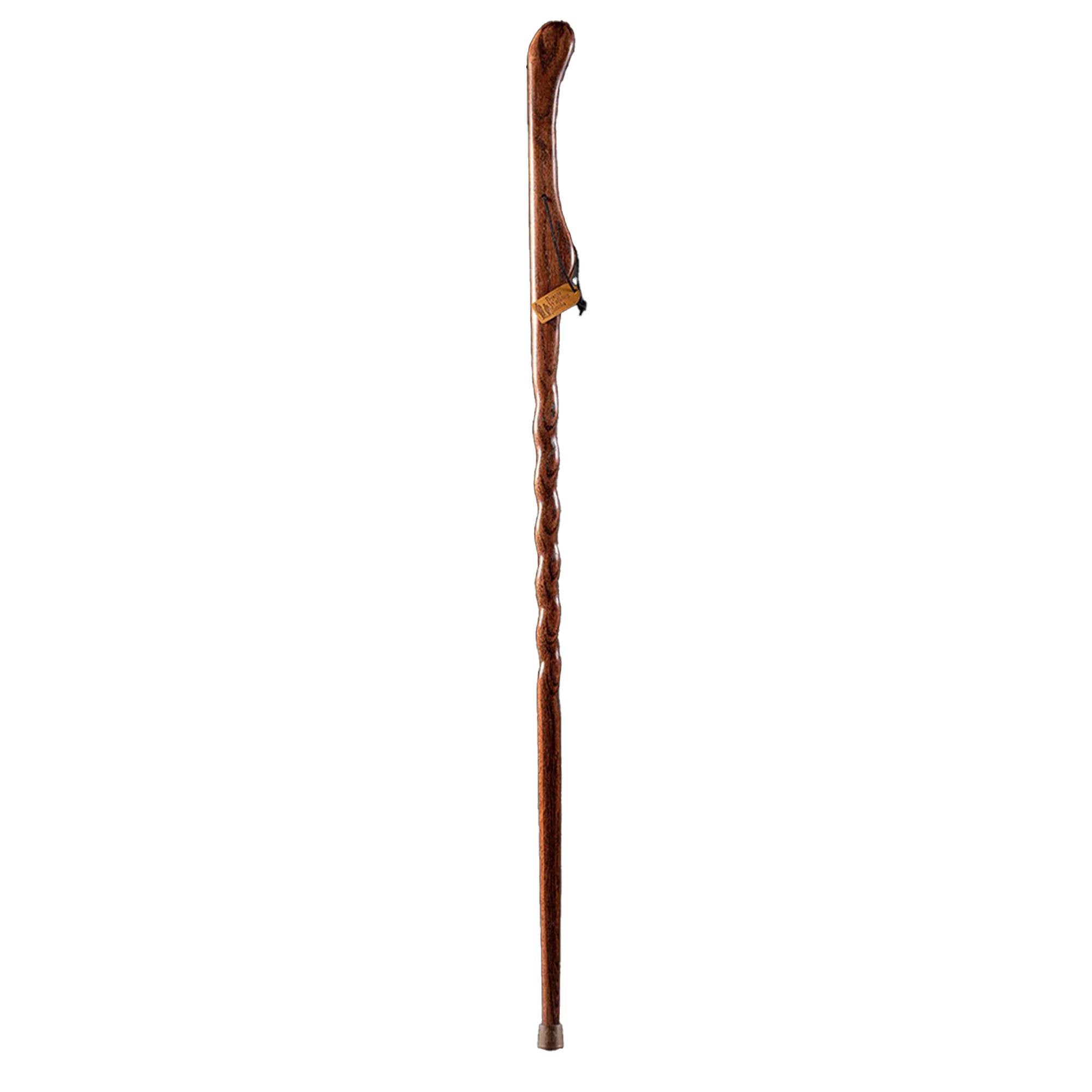 Walking Stick Brazos Twisted HitchHiker Wood 58 Inch Height Red Oak