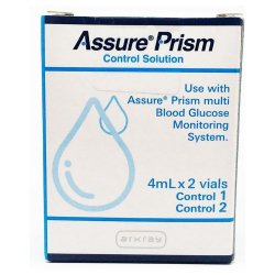 Diabetes Management Test Control Set Assure Prism Blood Glucose Test 2 Levels