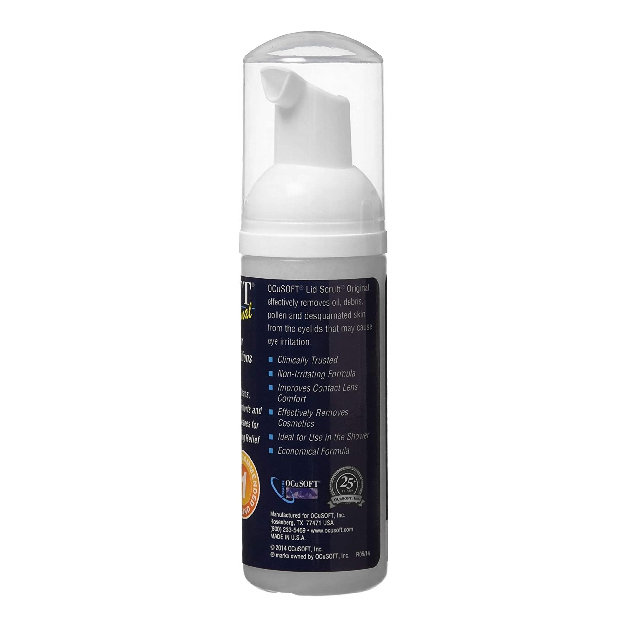 Eyelid Cleanser OCuSOFT Lid Scrub 1.69 oz. Topical Foam,Packaging Type- Each