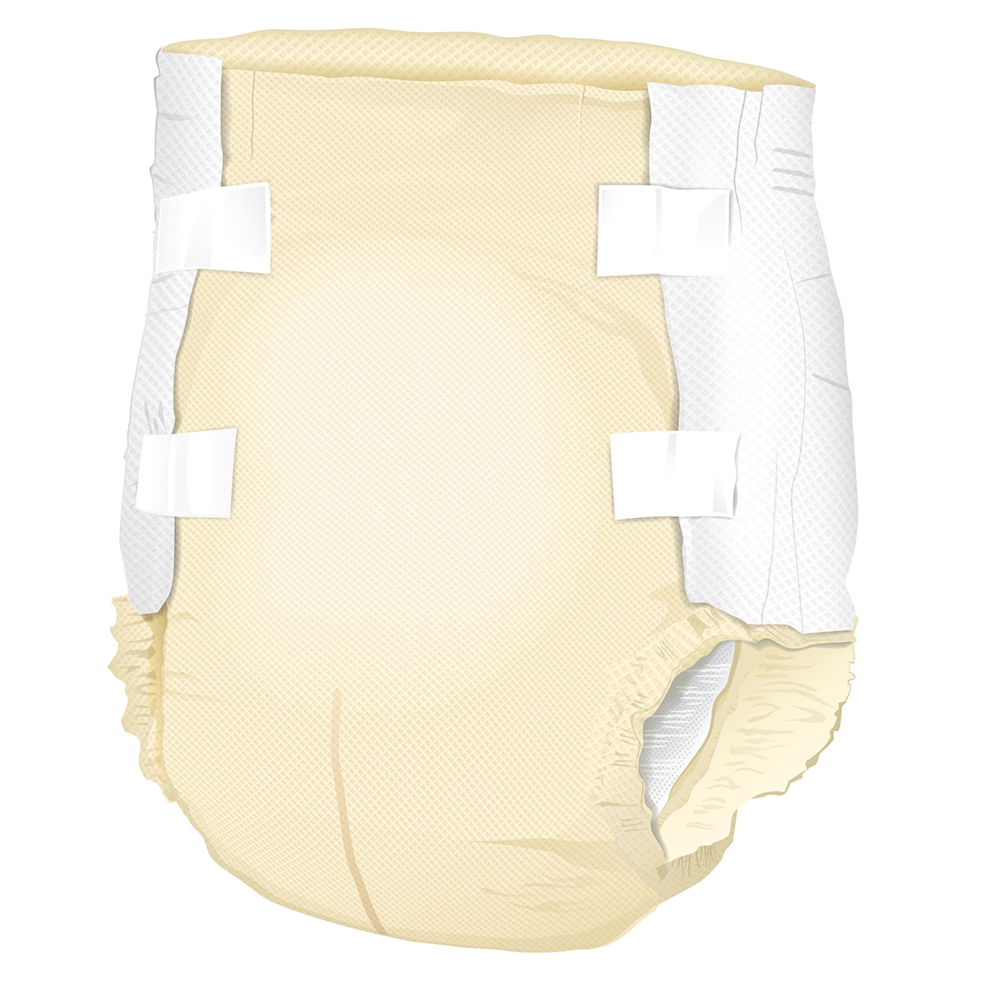 Unisex Adult Incontinence Brief McKesson Classic X-Large Disposable Light Absorbency, Packaging Type- Case