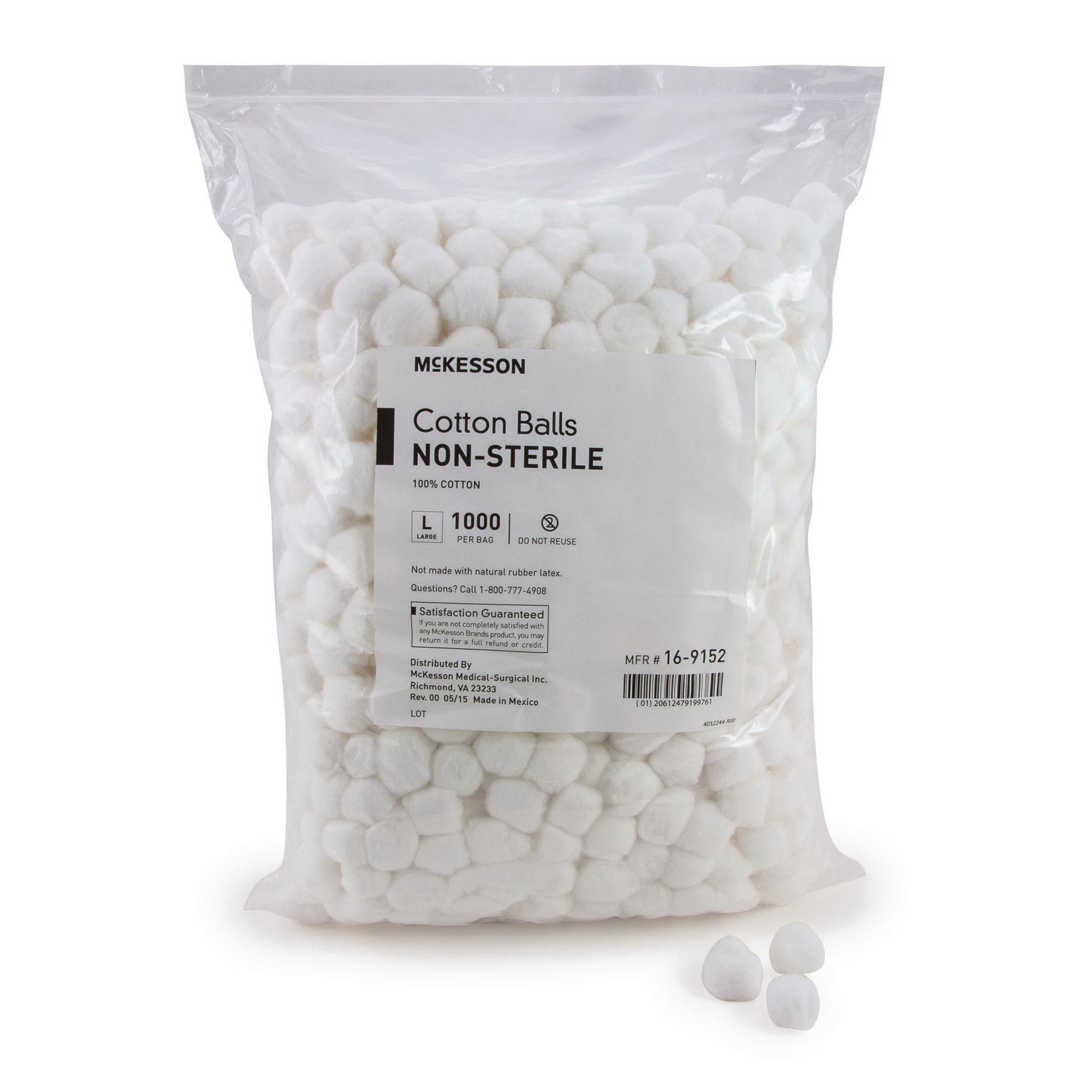 Cotton Ball McKesson Large NonSterile, Packaging Type- Case