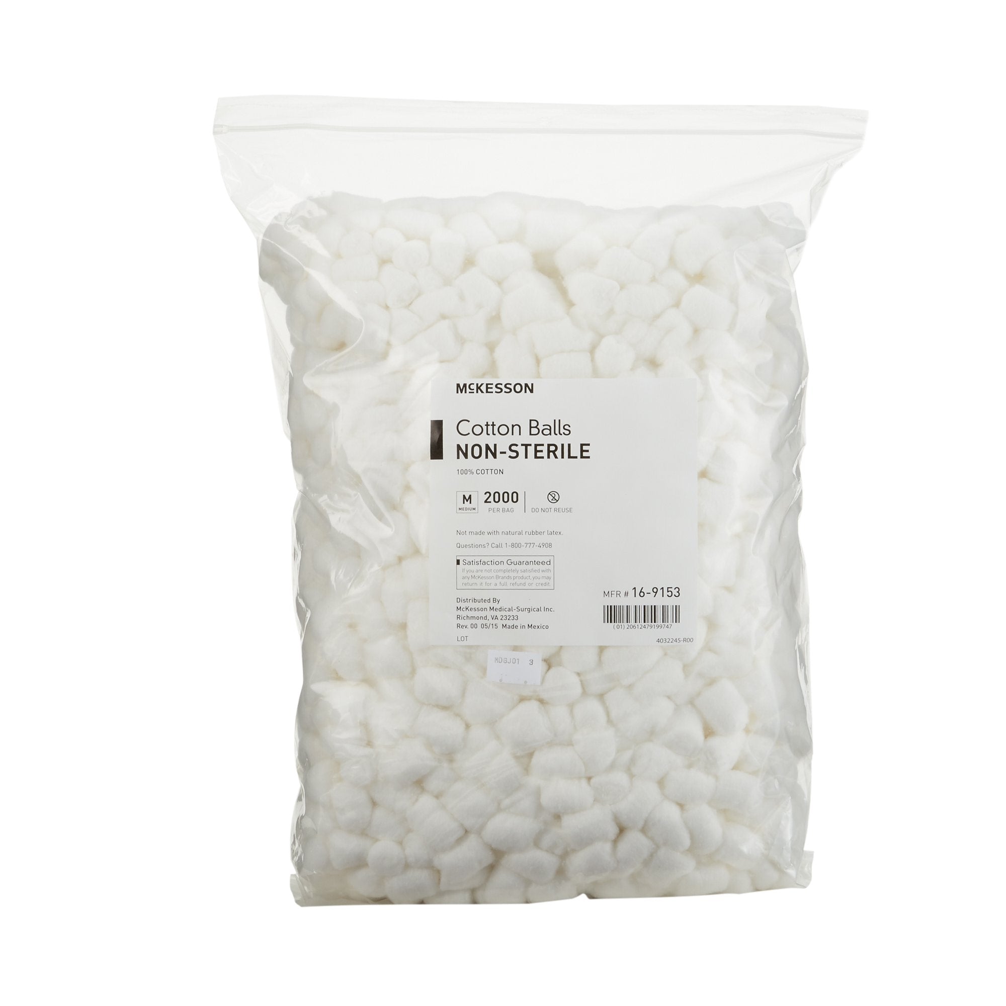 Cotton Ball McKesson Medium NonSterile, Packaging Type- Case