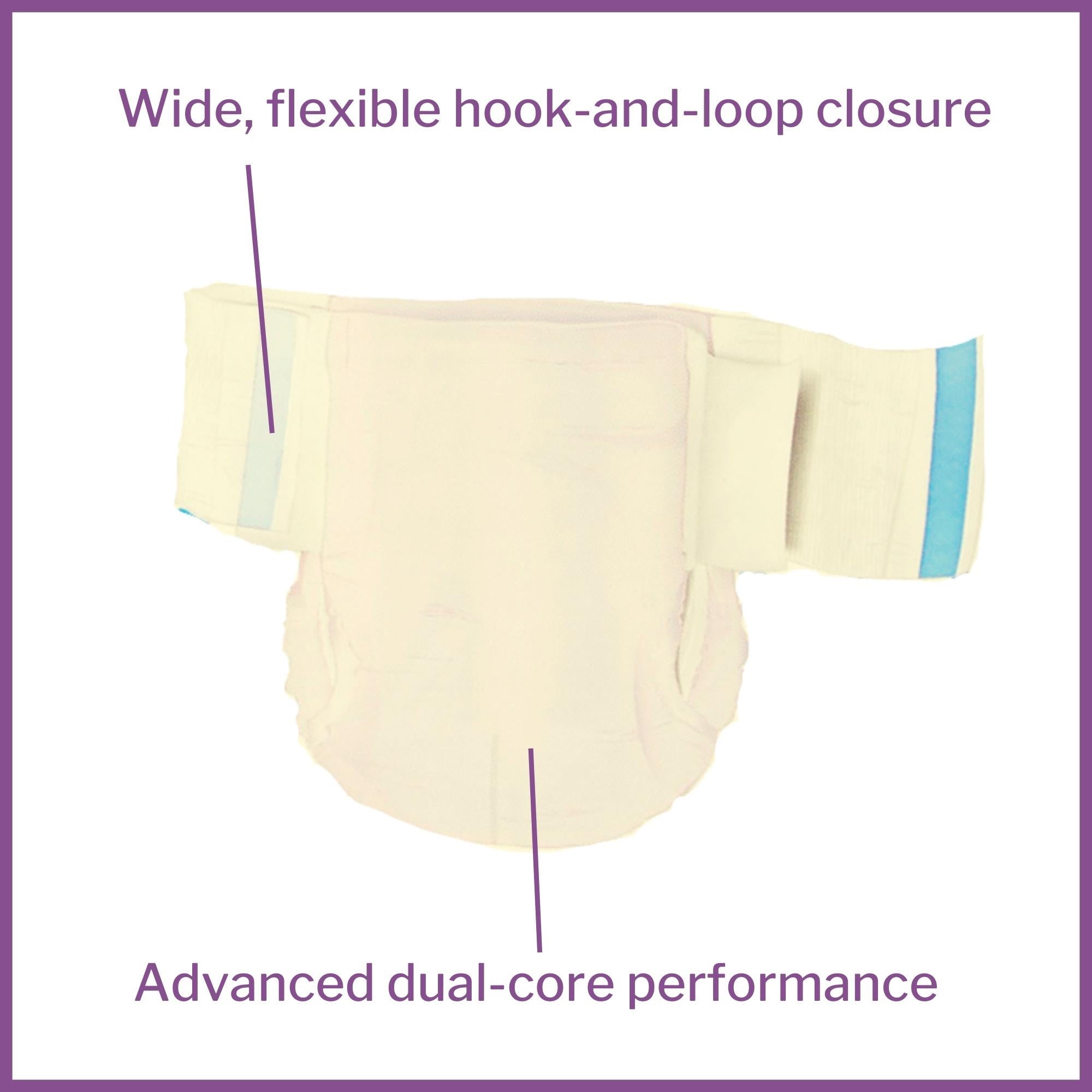 Unisex Adult Incontinence Brief McKesson Extended Wear Large / X-Large Disposable Heavy Absorbency, Packaging Type- Case