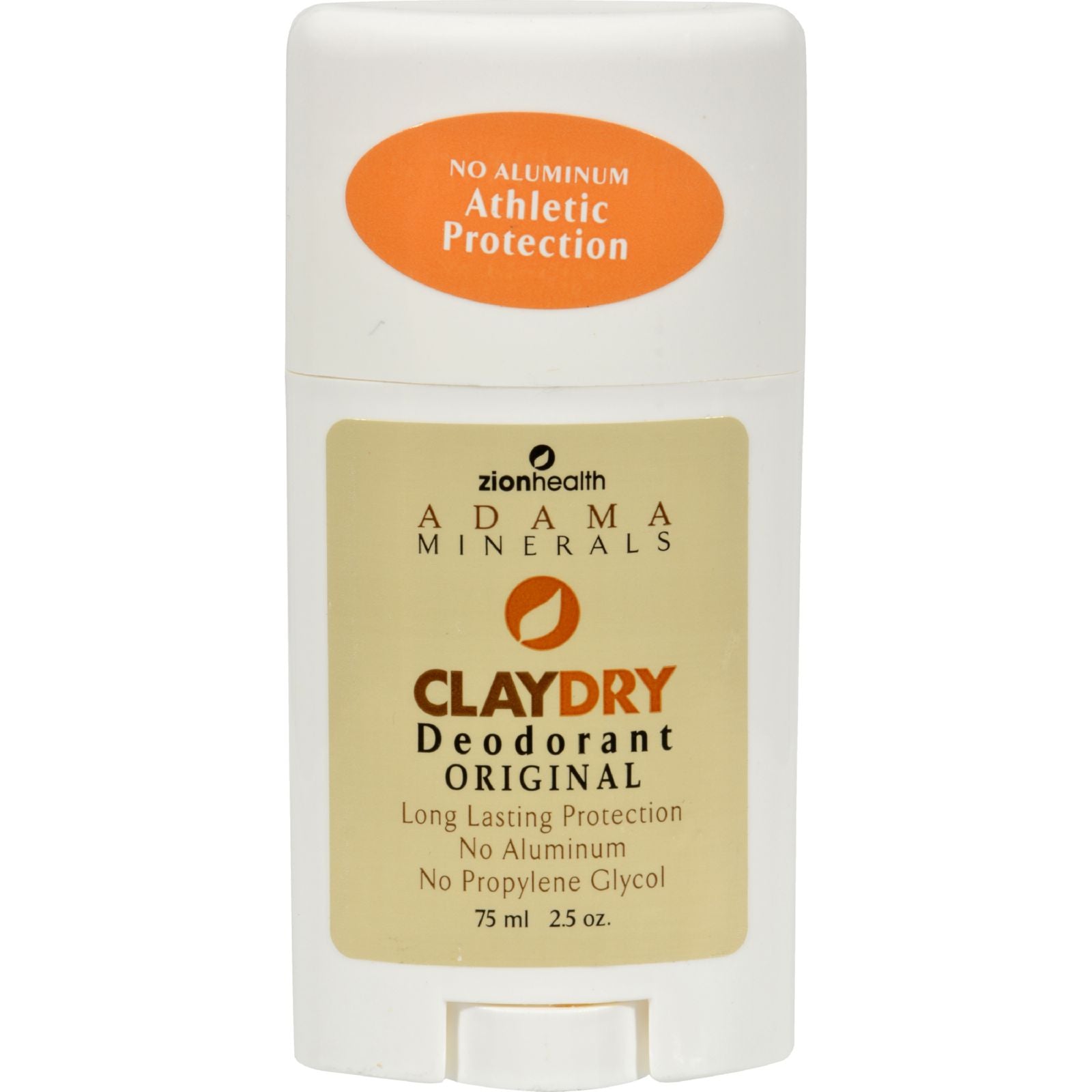 Zion Health Adama Minerals Clay Dry Deodorant Original - 2.5 Oz