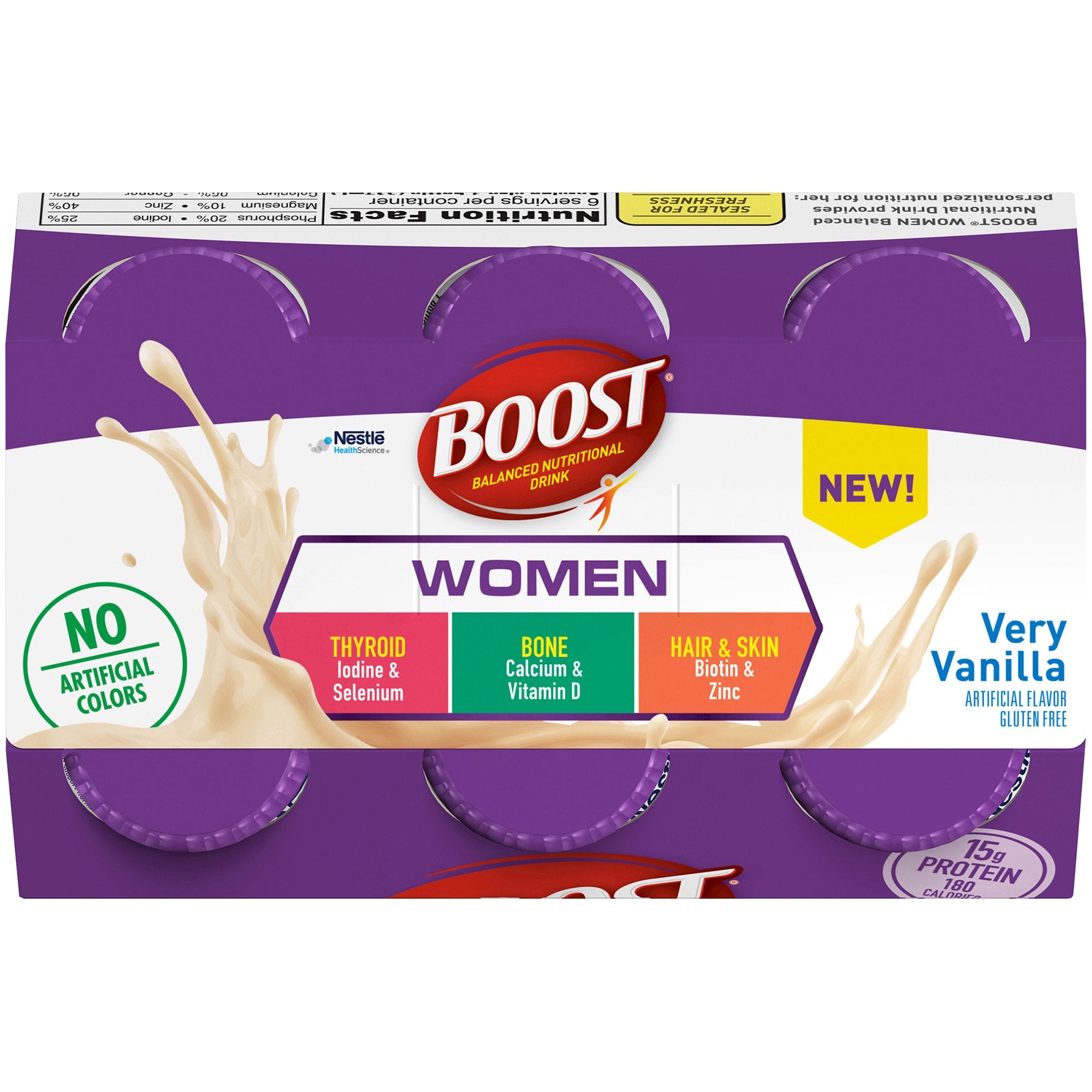 Oral Supplement Boost® Women Very Vanilla Flavor Liquid 8 oz. Bottle,  Packaging Type- Box