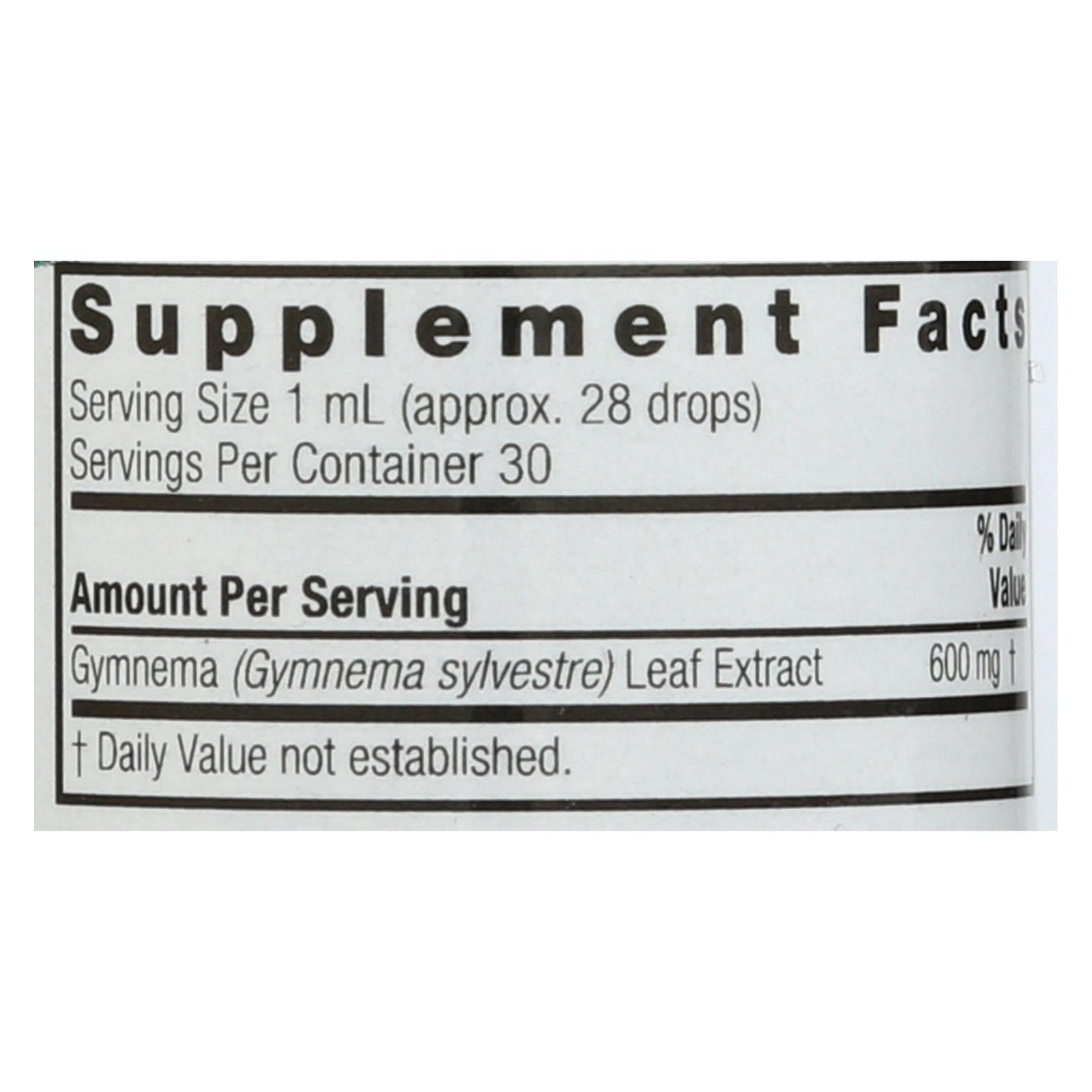 natures answer gymnema leaf alcohol free 1 fl oz