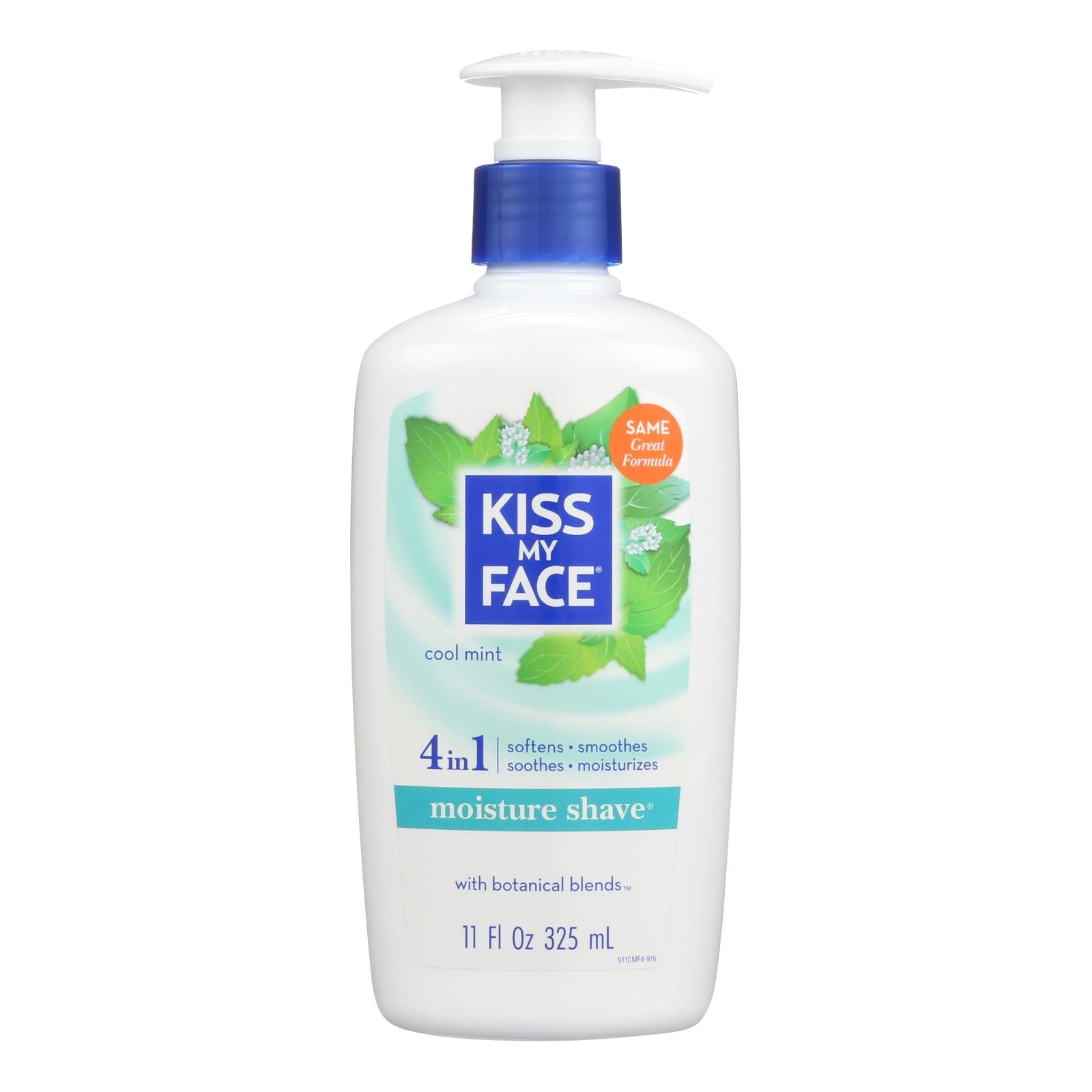 Kiss My Face Moisture Shave Cool Mint - 11 Fl Oz