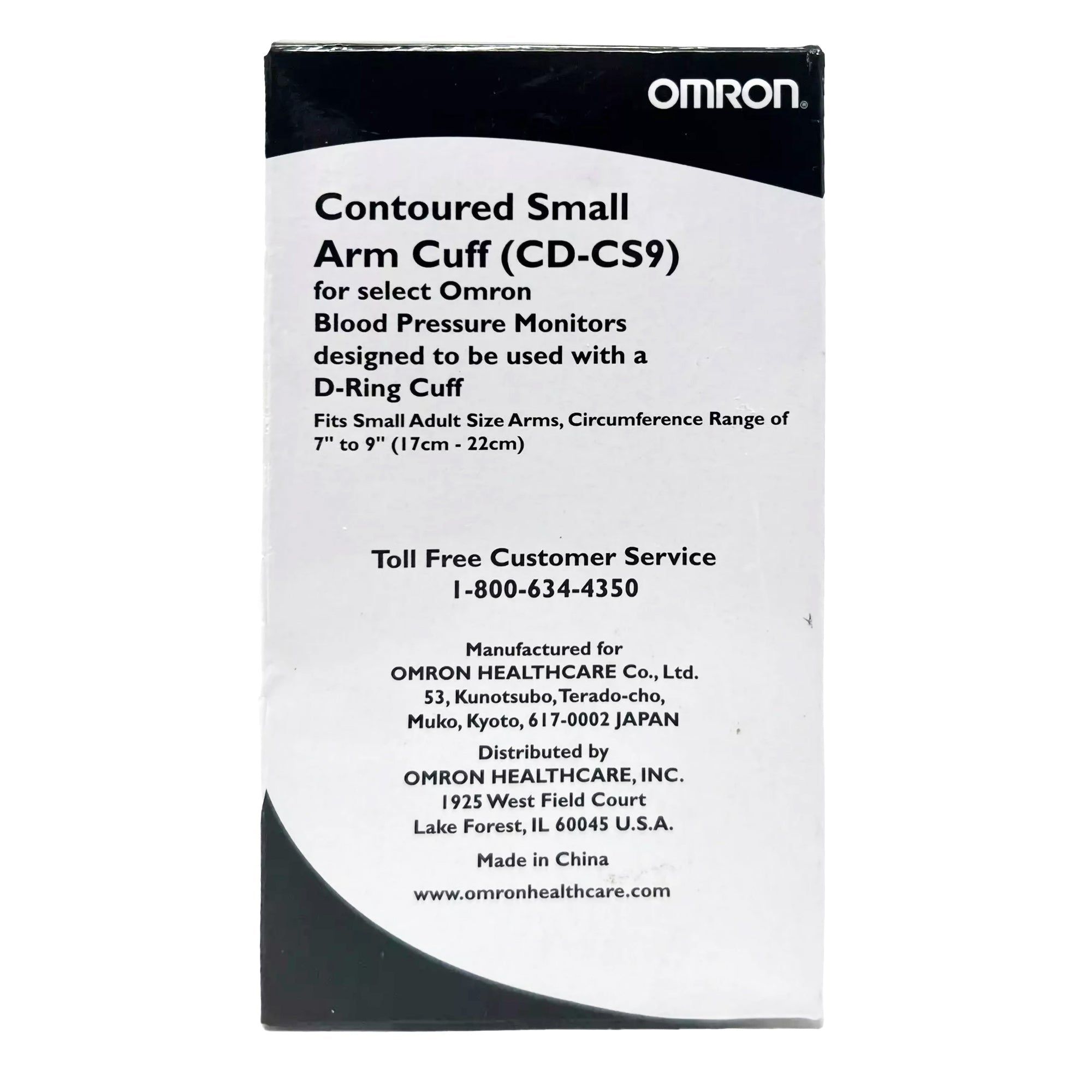 Reusable Blood Pressure Cuff Omron 17 to 22.8 cm Arm Nylon Cuff Small Cuff,Packaging Type- Each