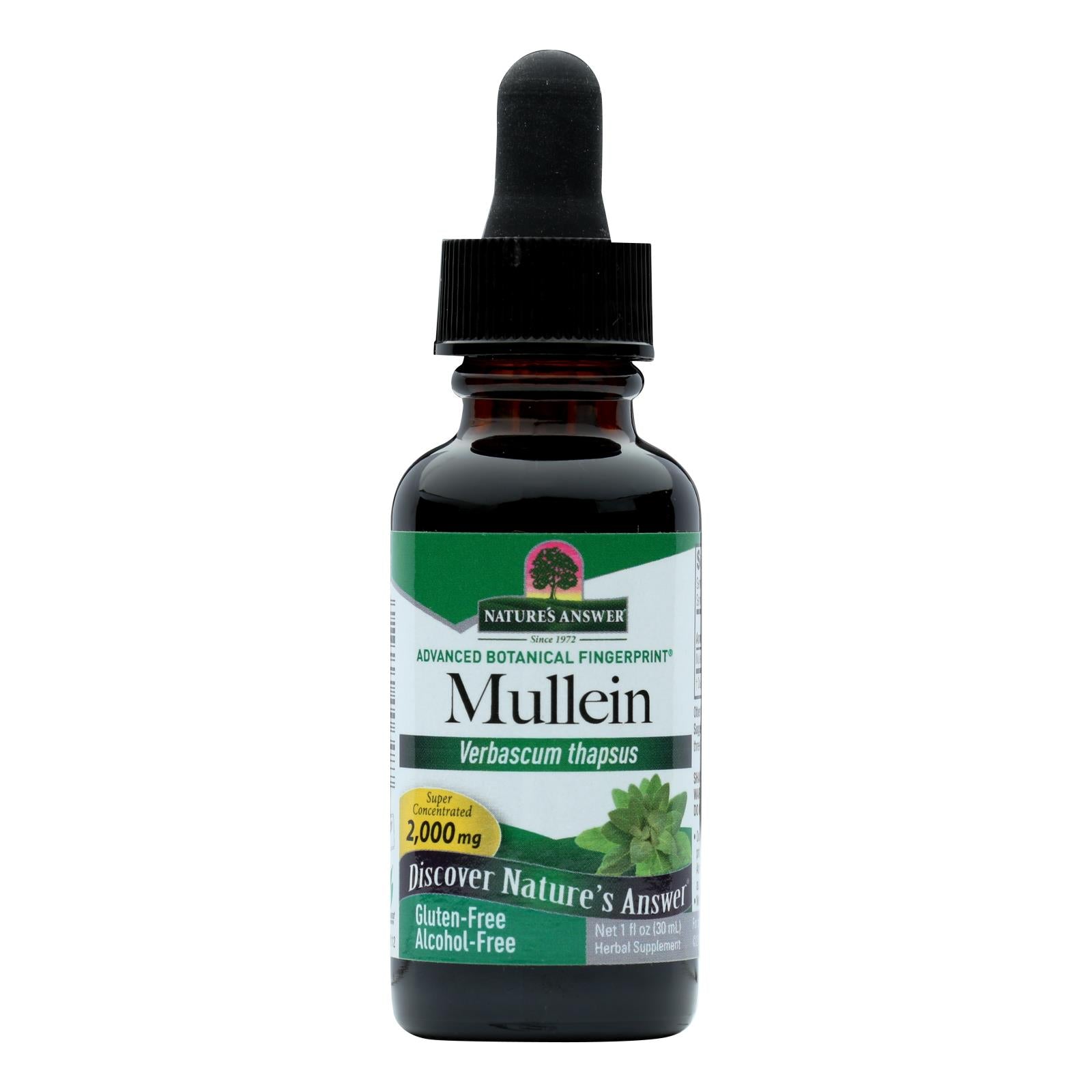 Nature's Answer - Mullein Leaf Alcohol Free - 1 Fl Oz