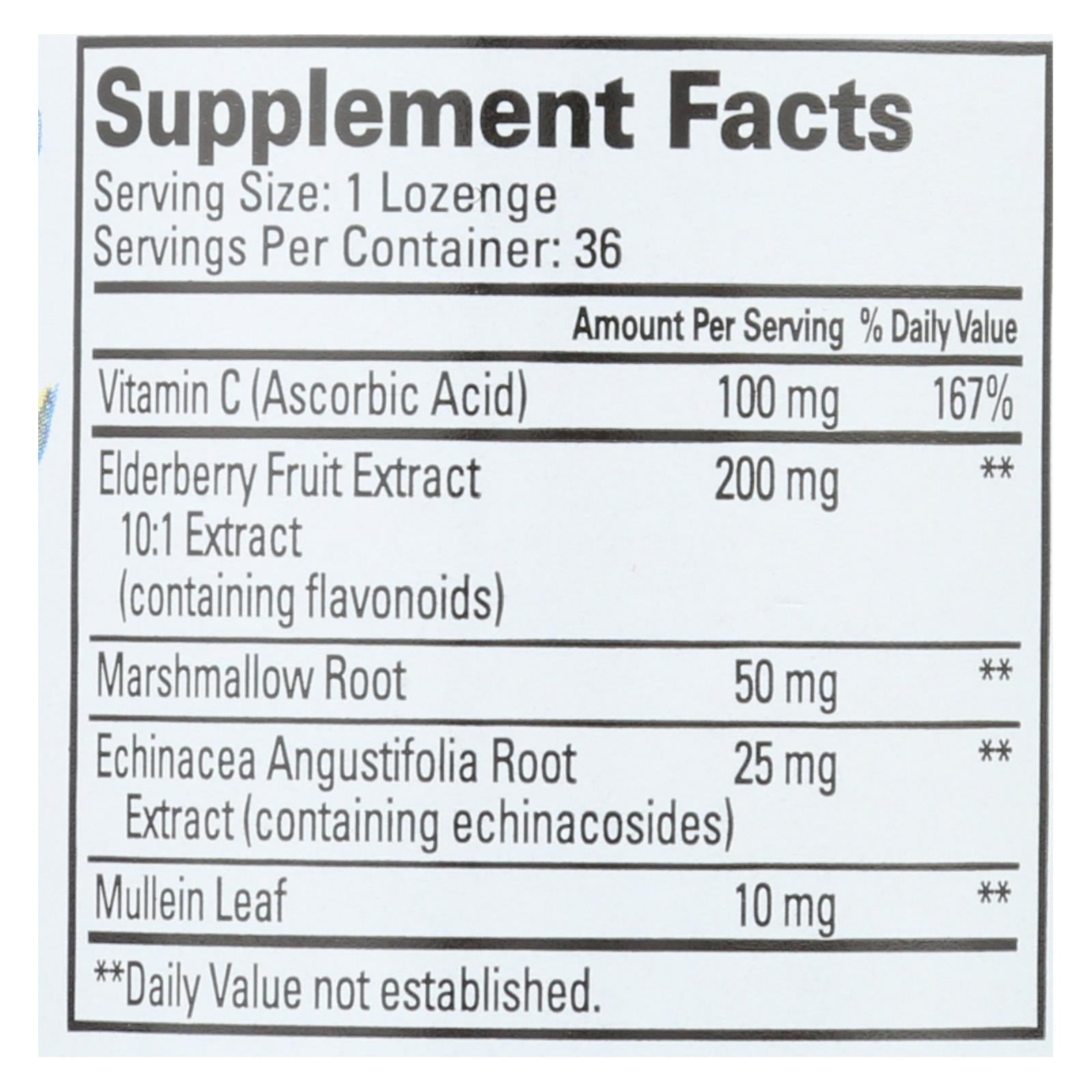 Quantum Elderberry Lozenges Raspberry - 36 Lozenges