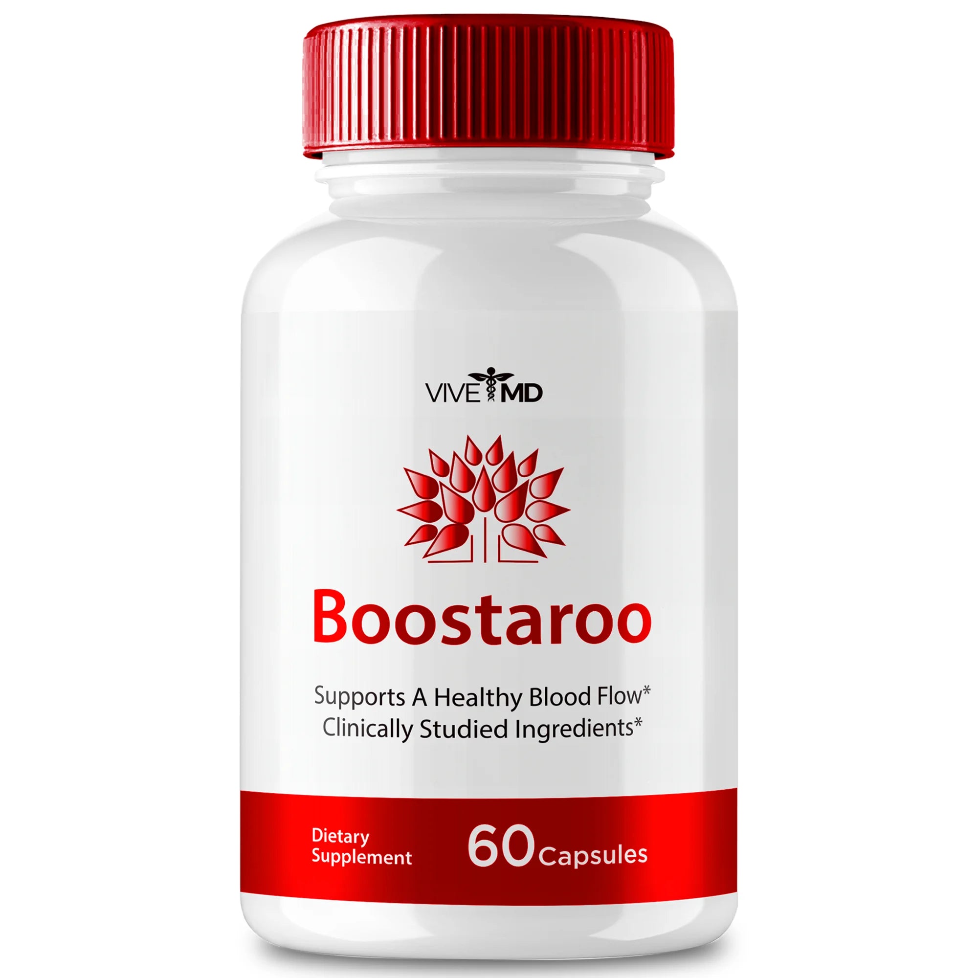 Boostaroo Ed Pills Advanced Formula Supplement - Maximum Strength Blood Flow Support Formula, Boostaroo Supplement for Healthy Blood Flow, 60 Capsules per Bottle (1 Pack)