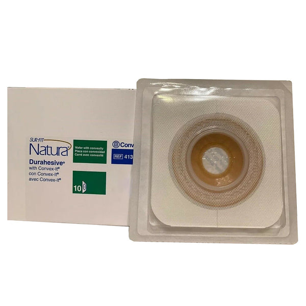 Ostomy Barrier Sur-Fit Natura Durahesive Moldable, Extended Wear Without Tape 45 mm Flange Sur-Fit Natura System Hydrocolloid 1/2 to 7/8 Inch Opening | 10/Box 1/2 · Box of 10