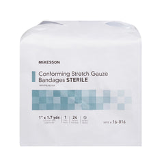Conforming Bandage McKesson 1 Inch X 1-7/10 Yard Sterile 1 per Pack, Packaging Type- Case