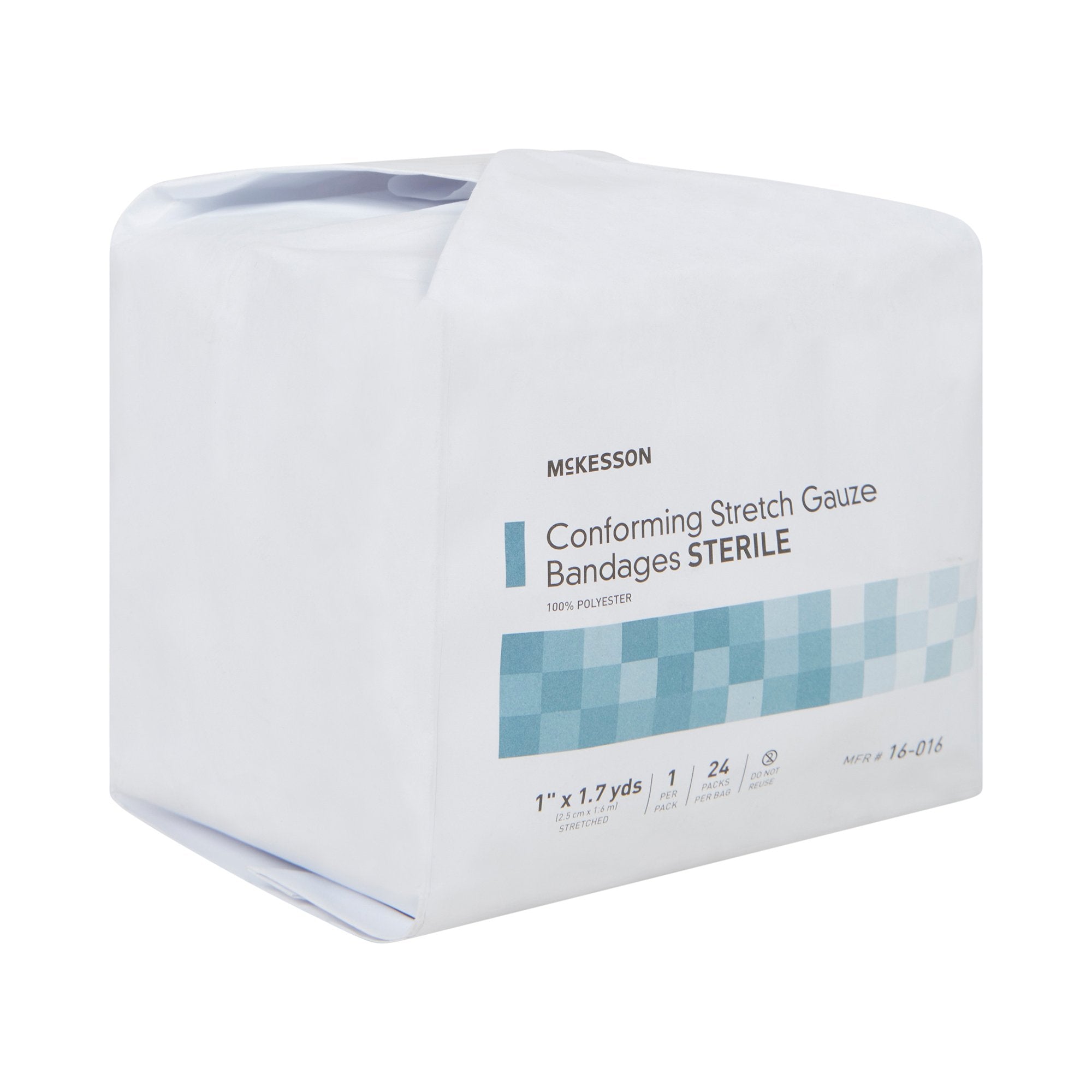 Conforming Bandage McKesson 1 Inch X 1-7/10 Yard Sterile 1 per Pack, Packaging Type- Case