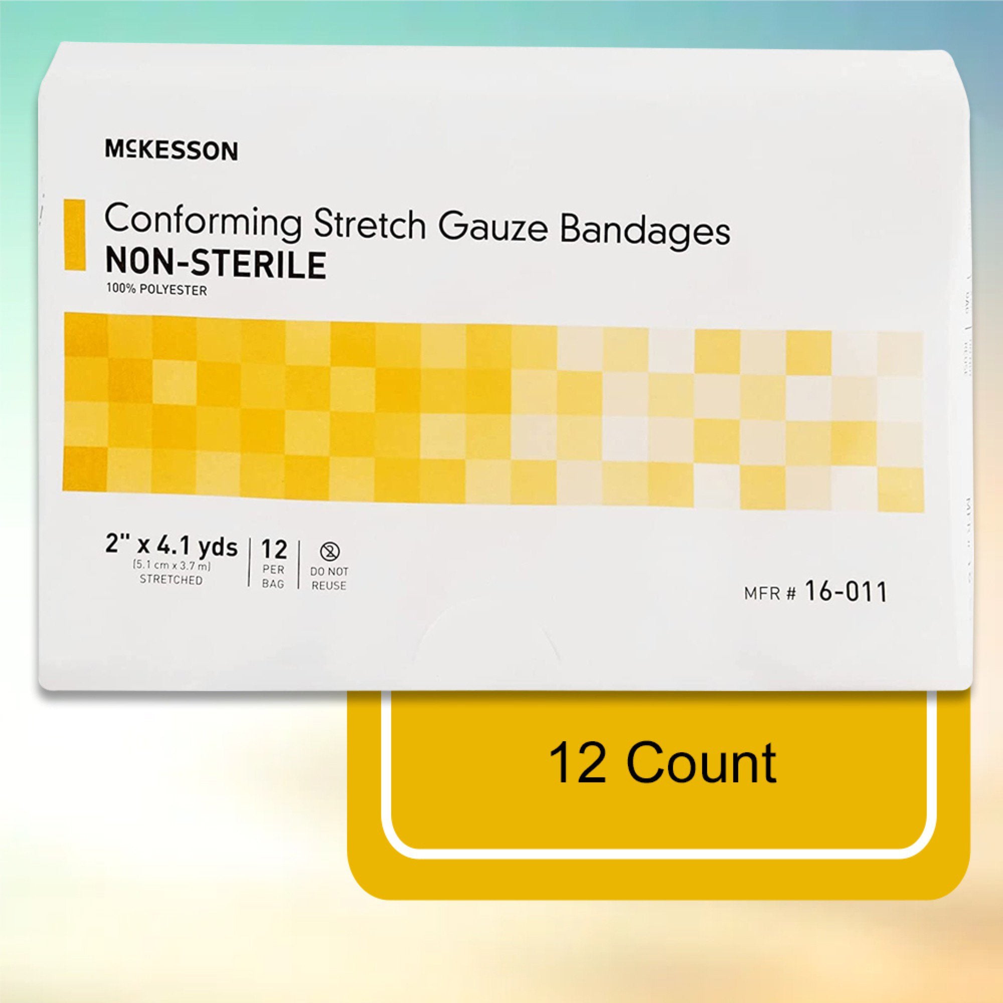 Conforming Bandage McKesson 2 Inch X 4-1/10 Yard NonSterile 12 per Pack, Packaging Type- Case