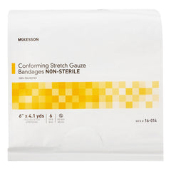 Conforming Bandage McKesson 6 Inch X 4-1/10 Yard NonSterile 6 per Pack, Packaging Type- Case