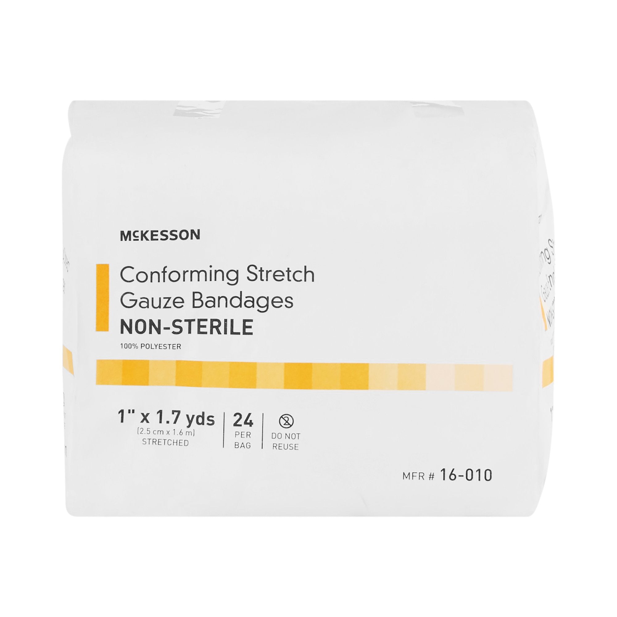 Conforming Bandage McKesson 1 Inch X 1-7/10 Yard NonSterile 24 per Pack, Packaging Type- Case