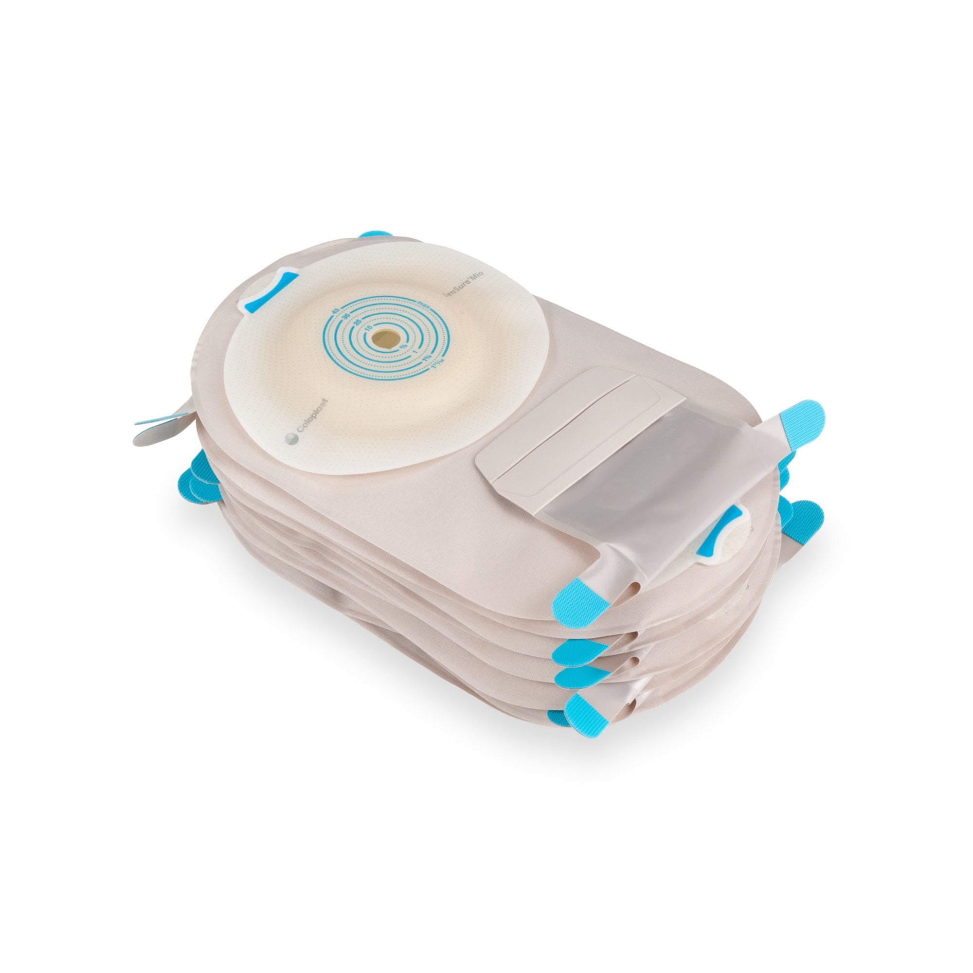 Ostomy Pouch SenSura Mio Convex One-Piece System 11 Inch Length, Maxi Convex Light, Trim to Fit 3/8 to 1-11/16 Inch Stoma Drainable