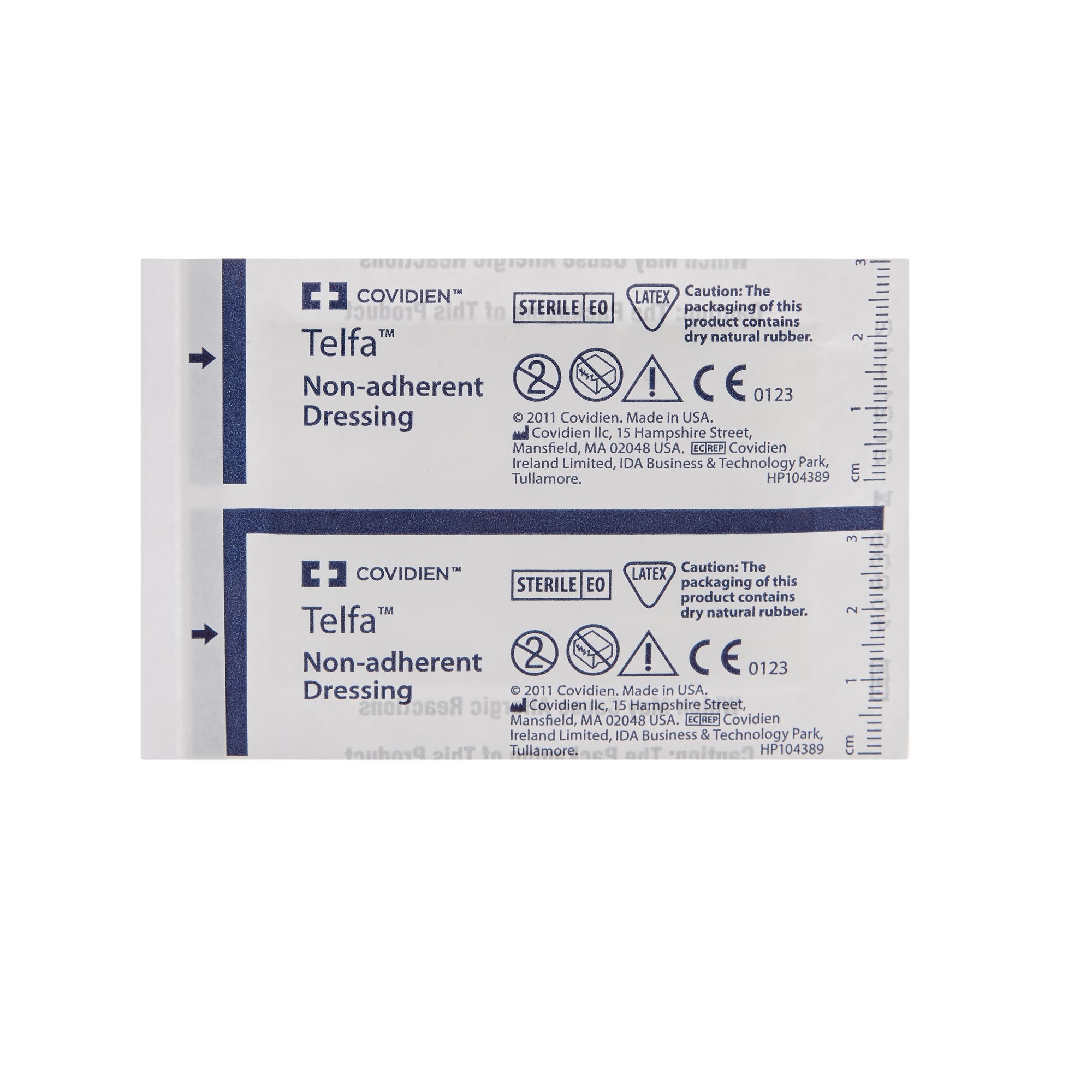 Non-Adherent Dressing Telfa Ouchless 2 X 3 Inch Sterile 1 per Pack, Packaging Type- Case