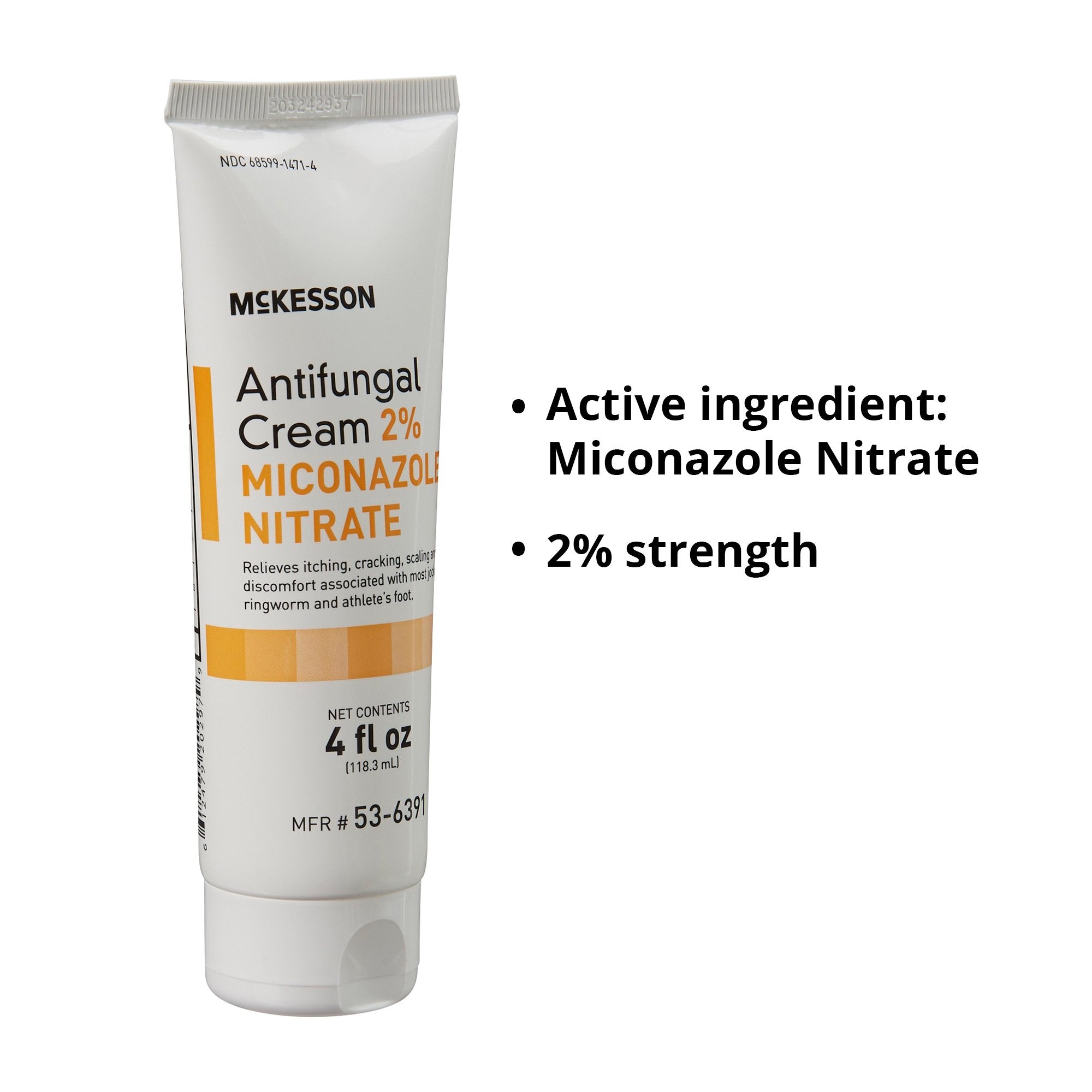 Antifungal McKesson Brand 2% Strength Cream 4 oz. Tube, Packaging Type- Case