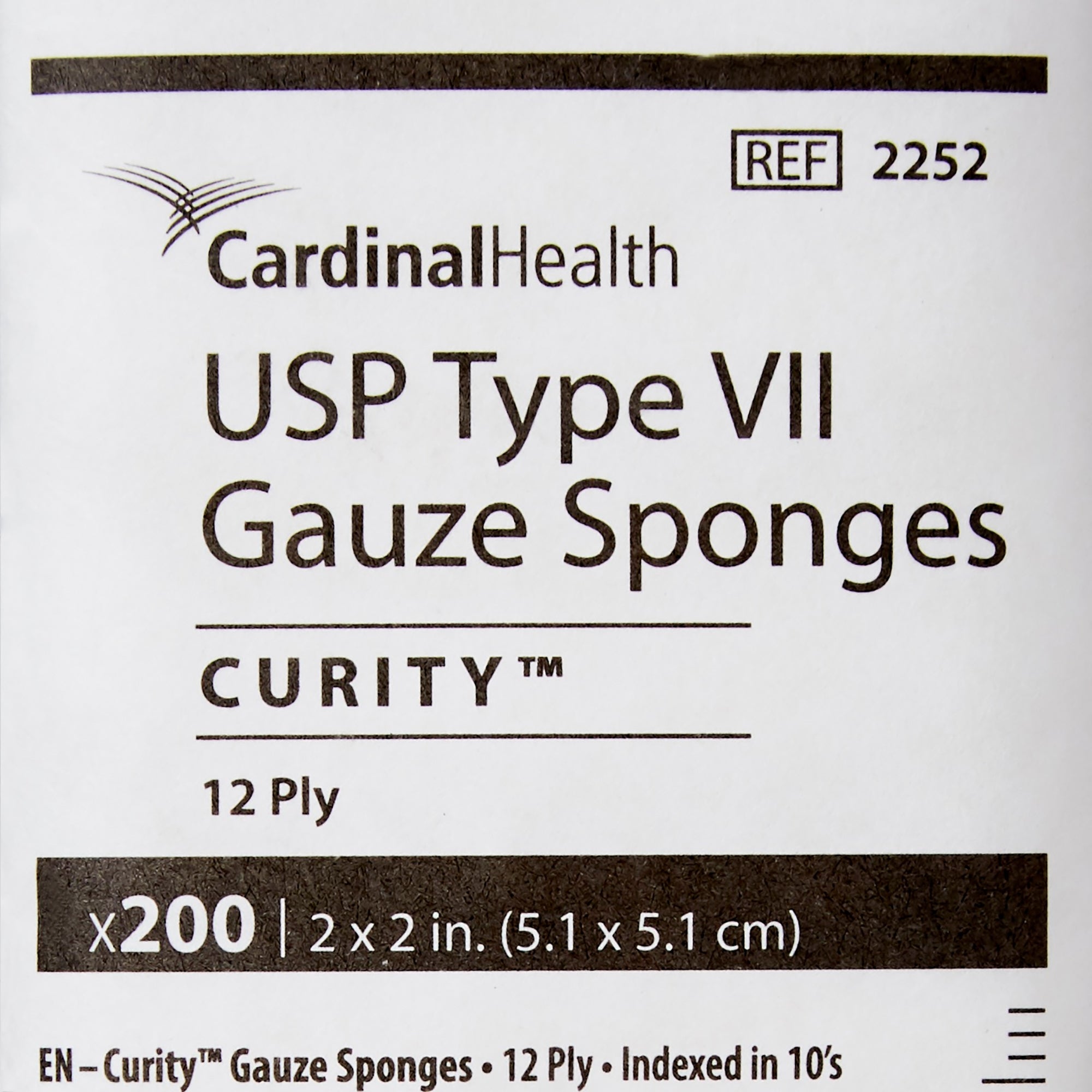 Gauze Sponge Curity 2 X 2 Inch 12-Ply NonSterile 200 per Pack, Packaging Type- Case
