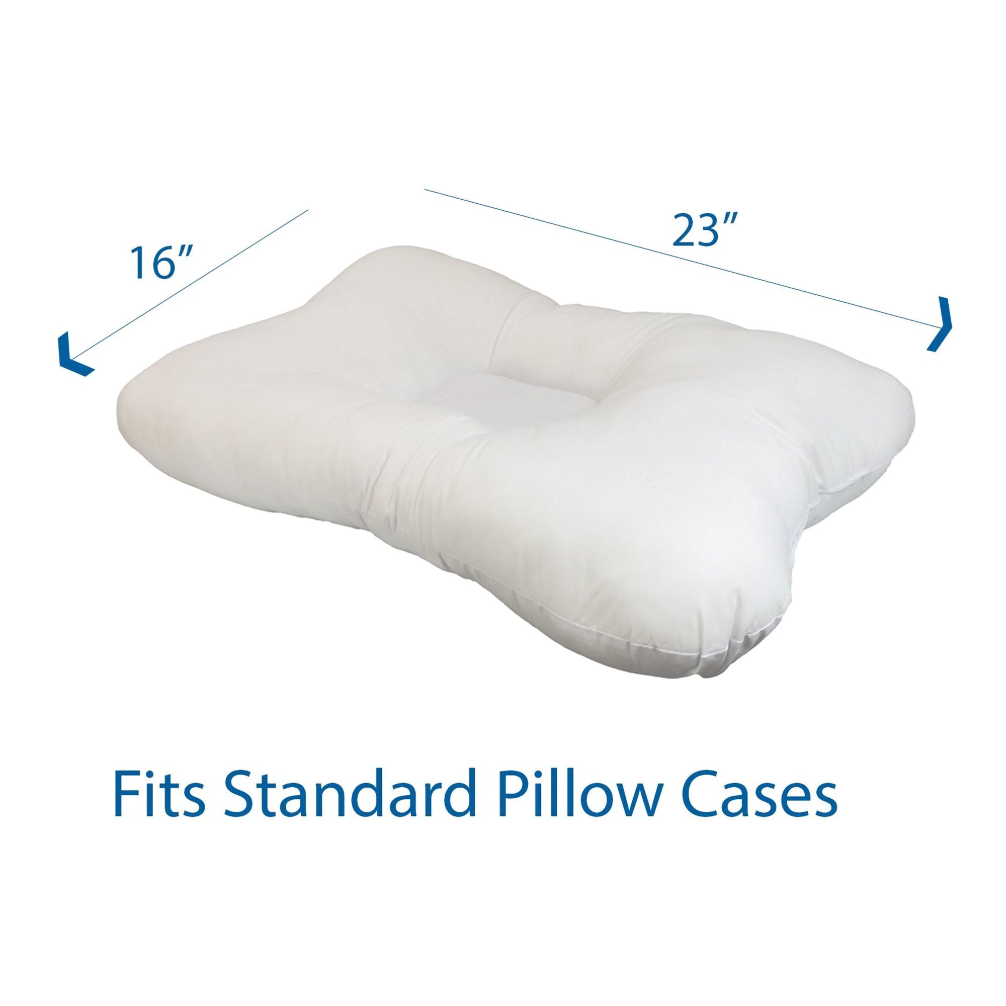 Cervical Pillow Roscoe Medical Soft 16 X 23 Inch White,Packaging Type- Each