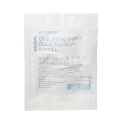 Conforming Bandage McKesson 3 Inch X 4-1/10 Yard Sterile 1 per Pack, Packaging Type- Case