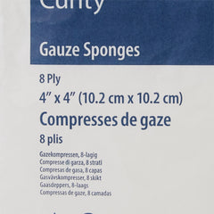 Gauze Sponge Curity 4 X 4 Inch 8-Ply NonSterile 200 per Pack, Packaging Type- Case
