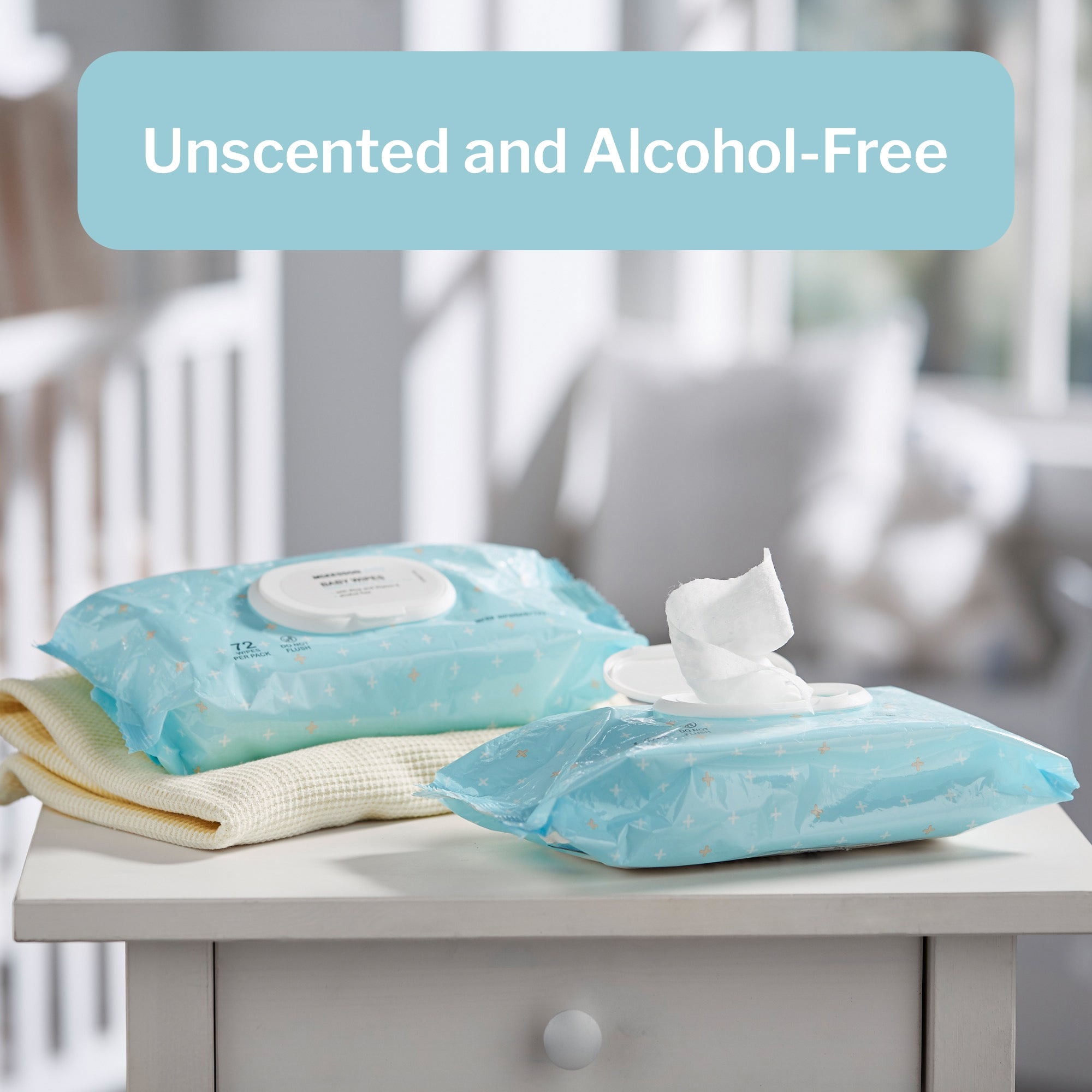 Baby Wipe McKesson Soft Pack Unscented 72 Count, Packaging Type- Case
