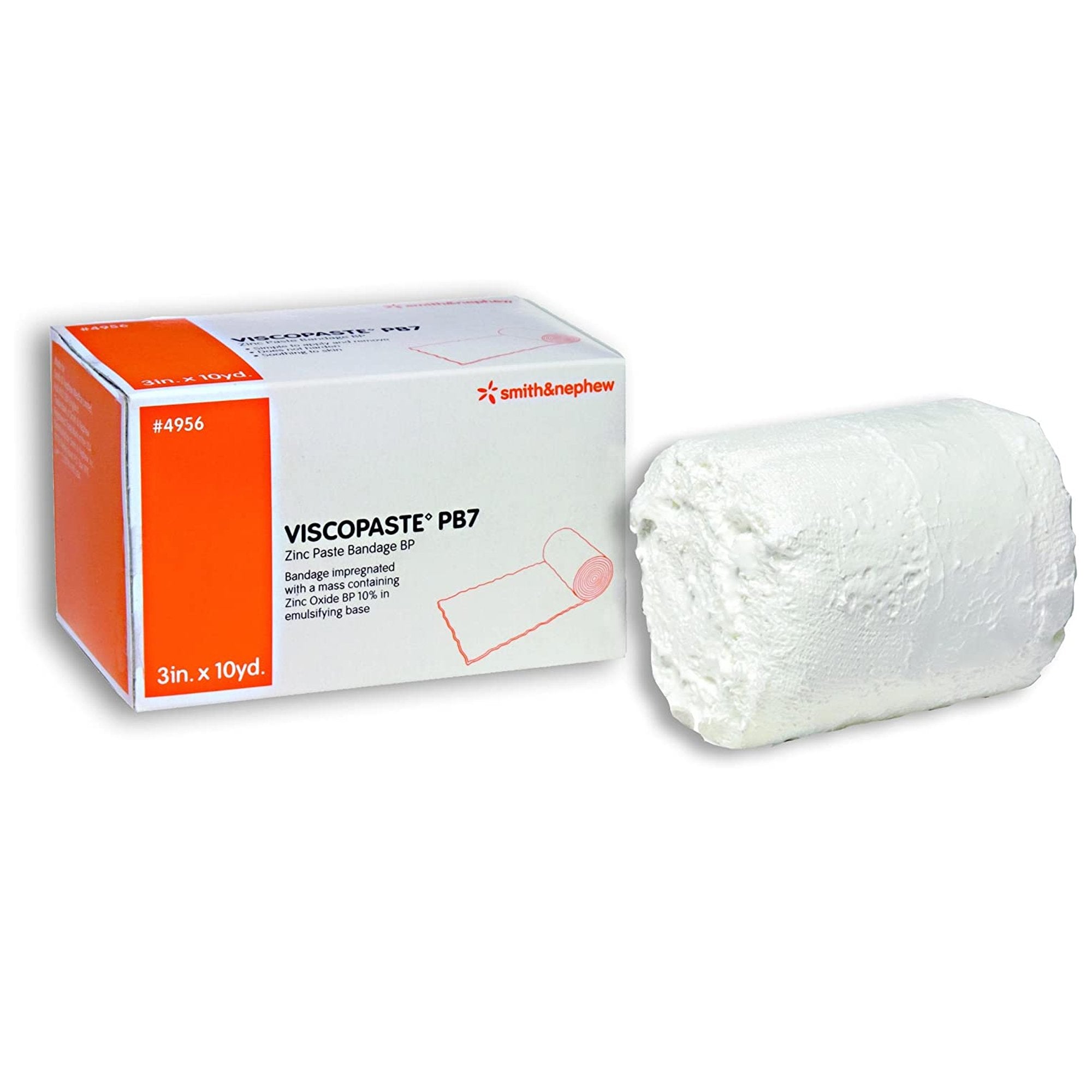 Zinc Impregnated Dressing Viscopaste PB7 Roll 3 Inch X 10 Yard Sterile