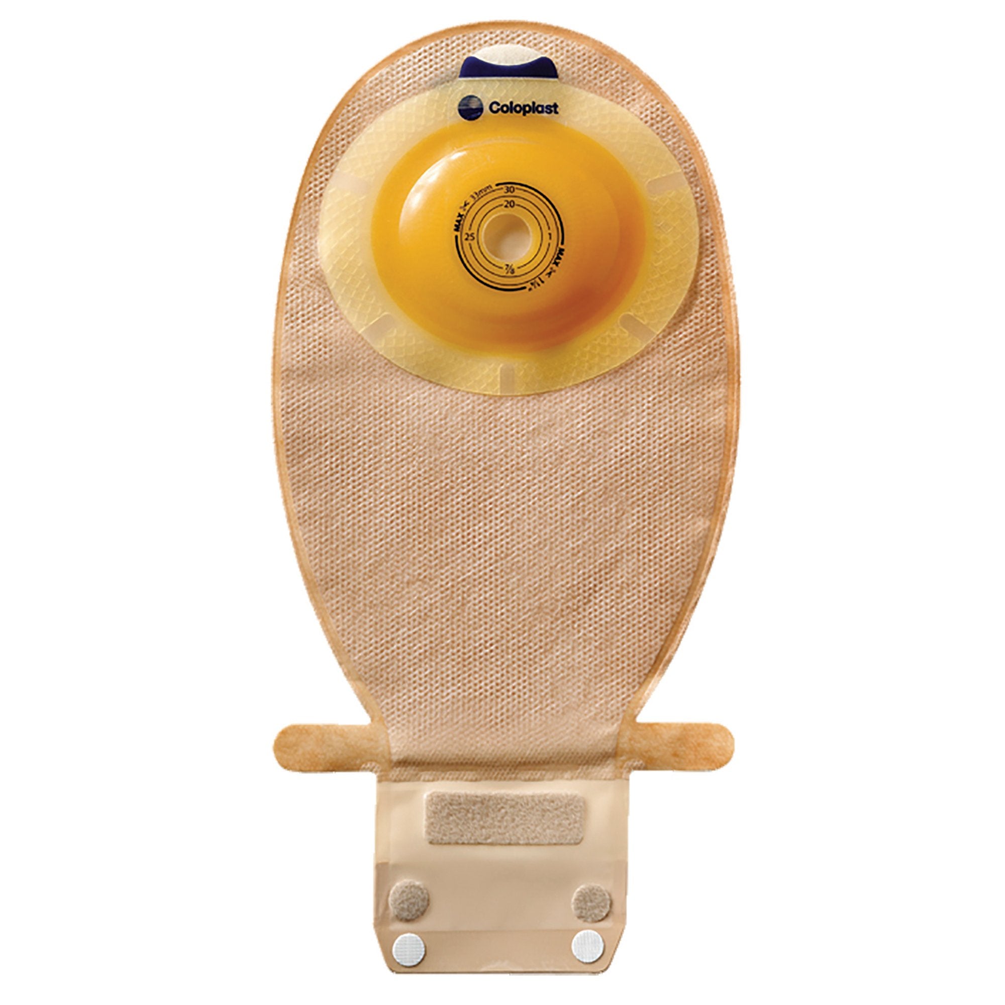 Ostomy Pouch SenSura EasiClose One-Piece System 11-1/2 Inch Length, Maxi Convex Light, Pre-Cut 1 Inch Stoma Drainable