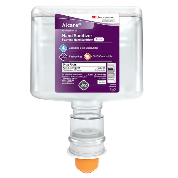 Hand Sanitizer Alcare Extra 1,000 mL Ethyl Alcohol Foaming Dispenser Refill Bottle,Packaging Type- Each