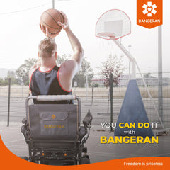 Electric wheelchair mobility chair feature view
