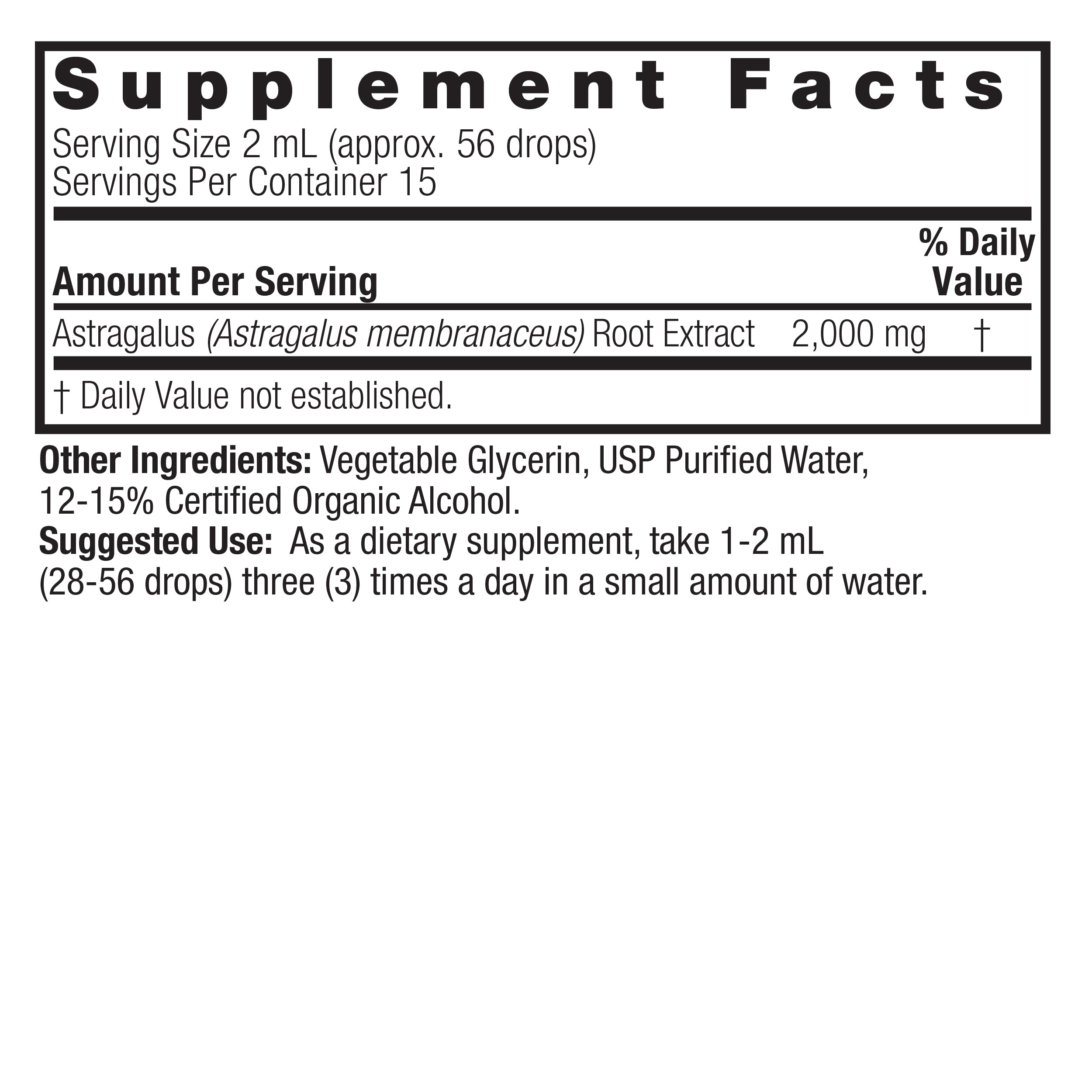 Nature's Answer - Astragalus Root - 1 Fl Oz