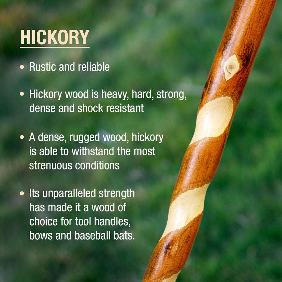 T-Handle Cane Brazos Twisted Wood 37 Inch Height Wood Grain,Packaging Type- Each