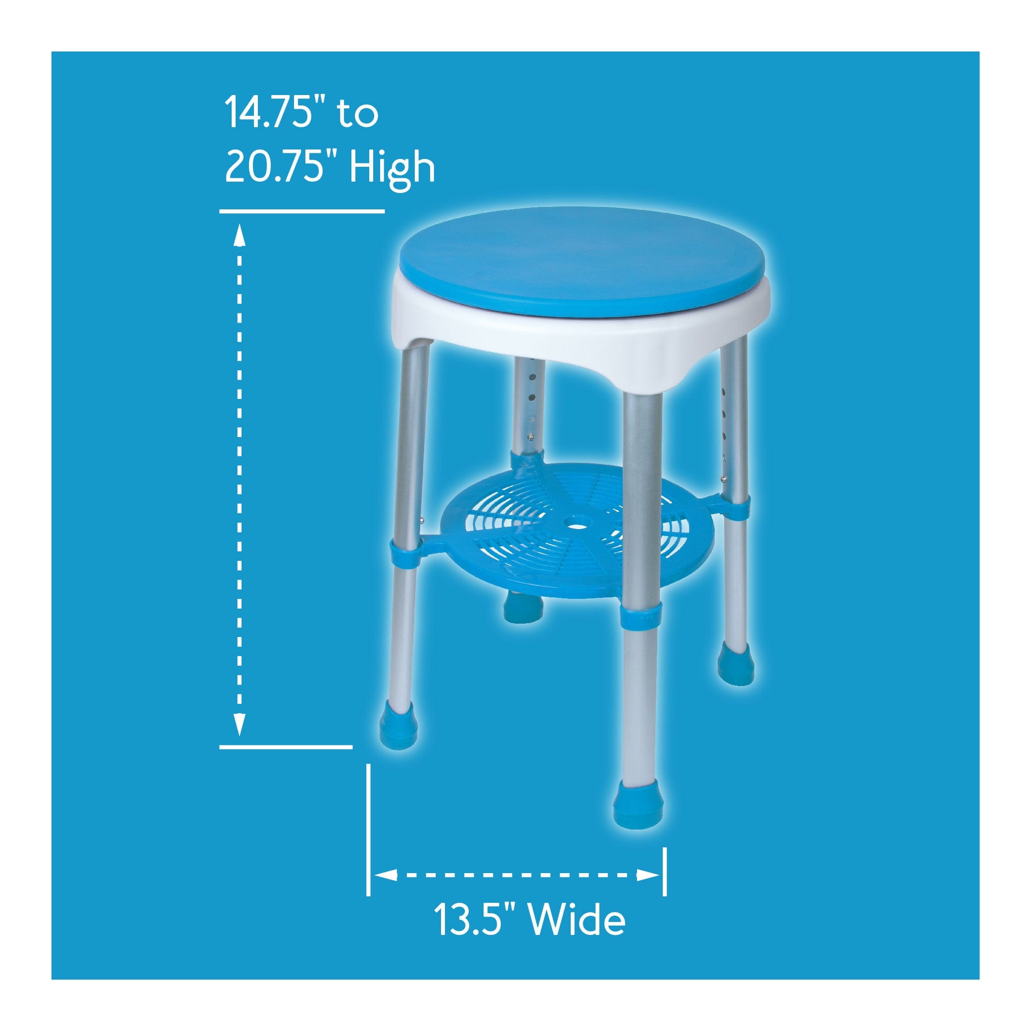 Ez Swivel Shower Stool By Carex