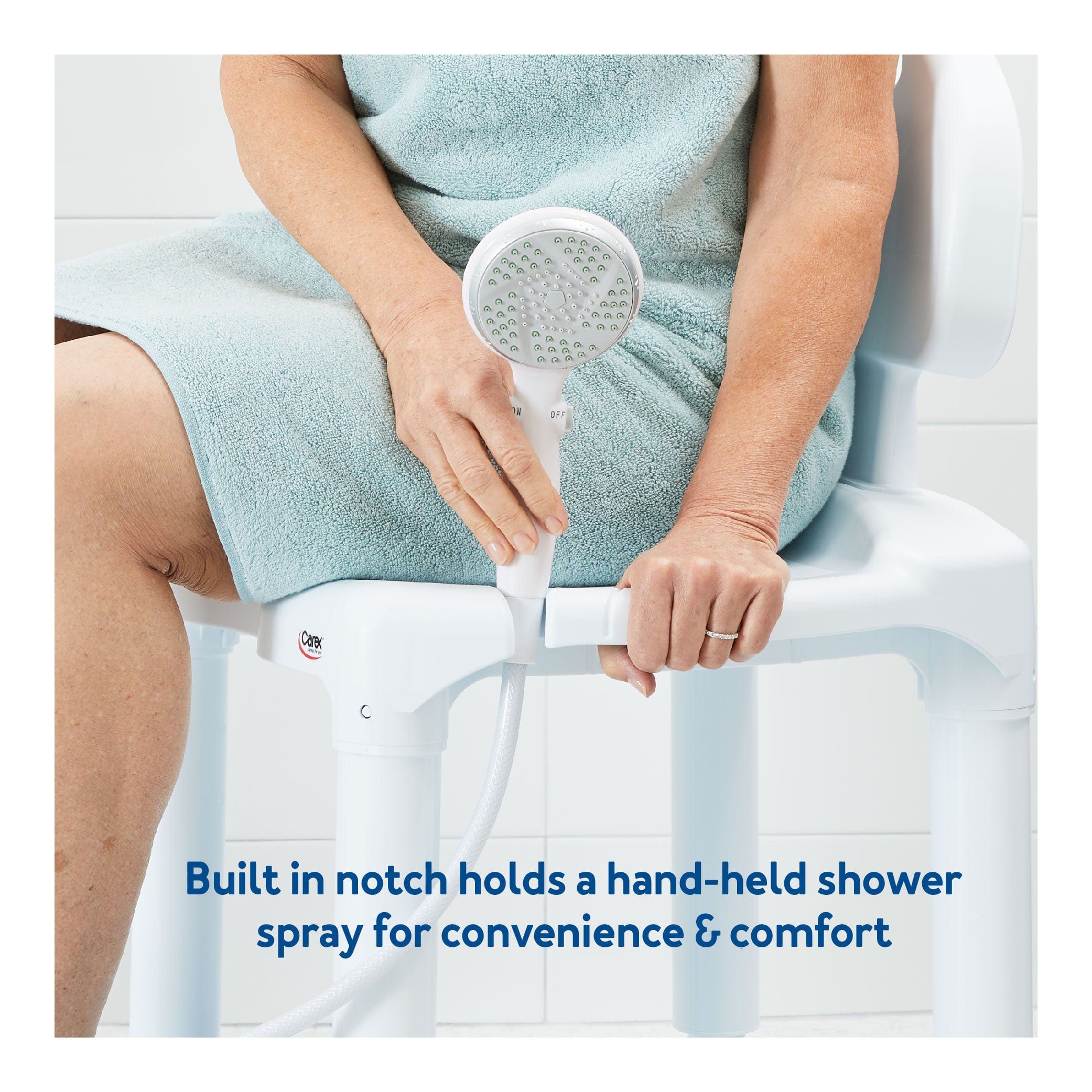 Bath Bench Composite W/ Back Knocked-down  -carex