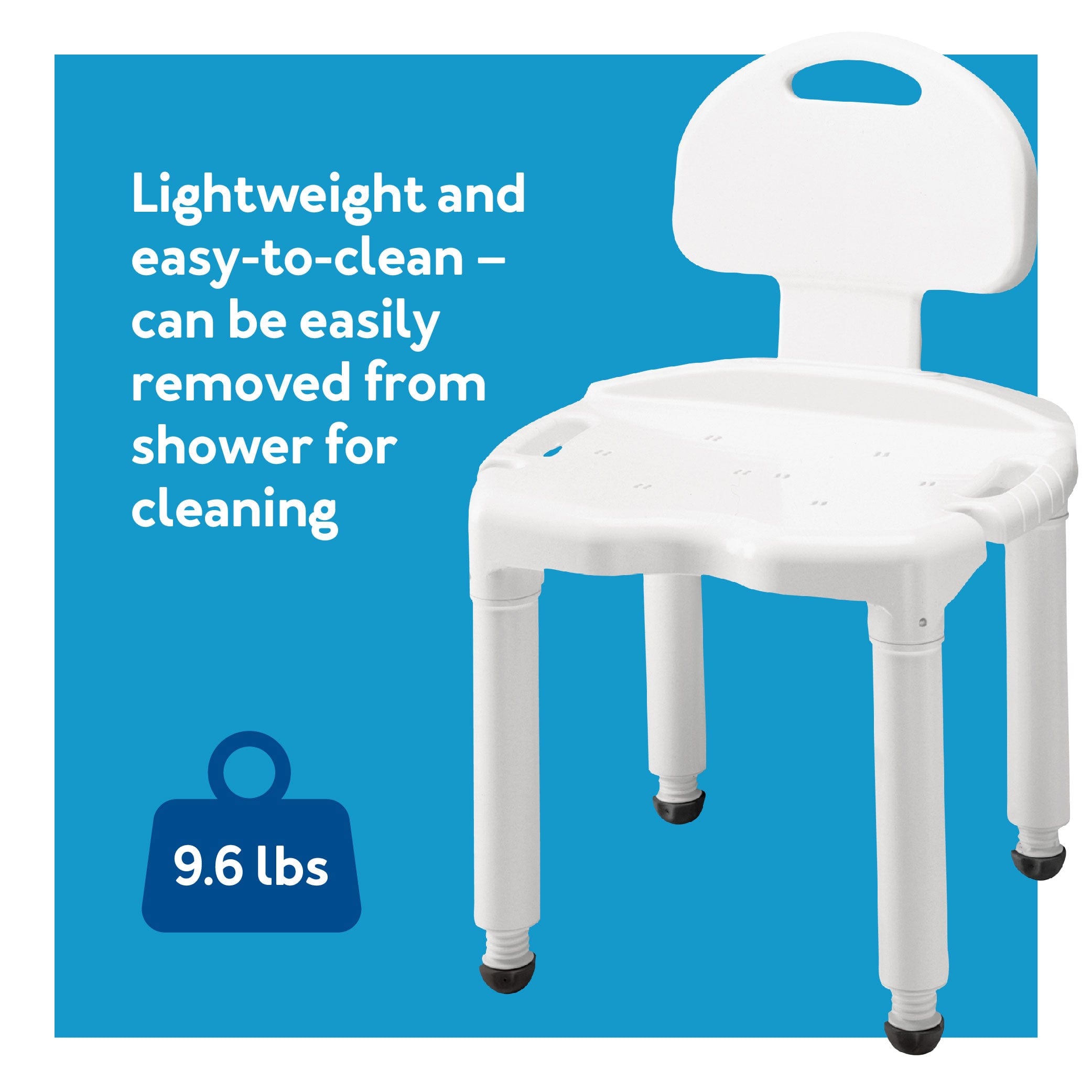 Bath Bench Composite W/ Back Knocked-down  -carex