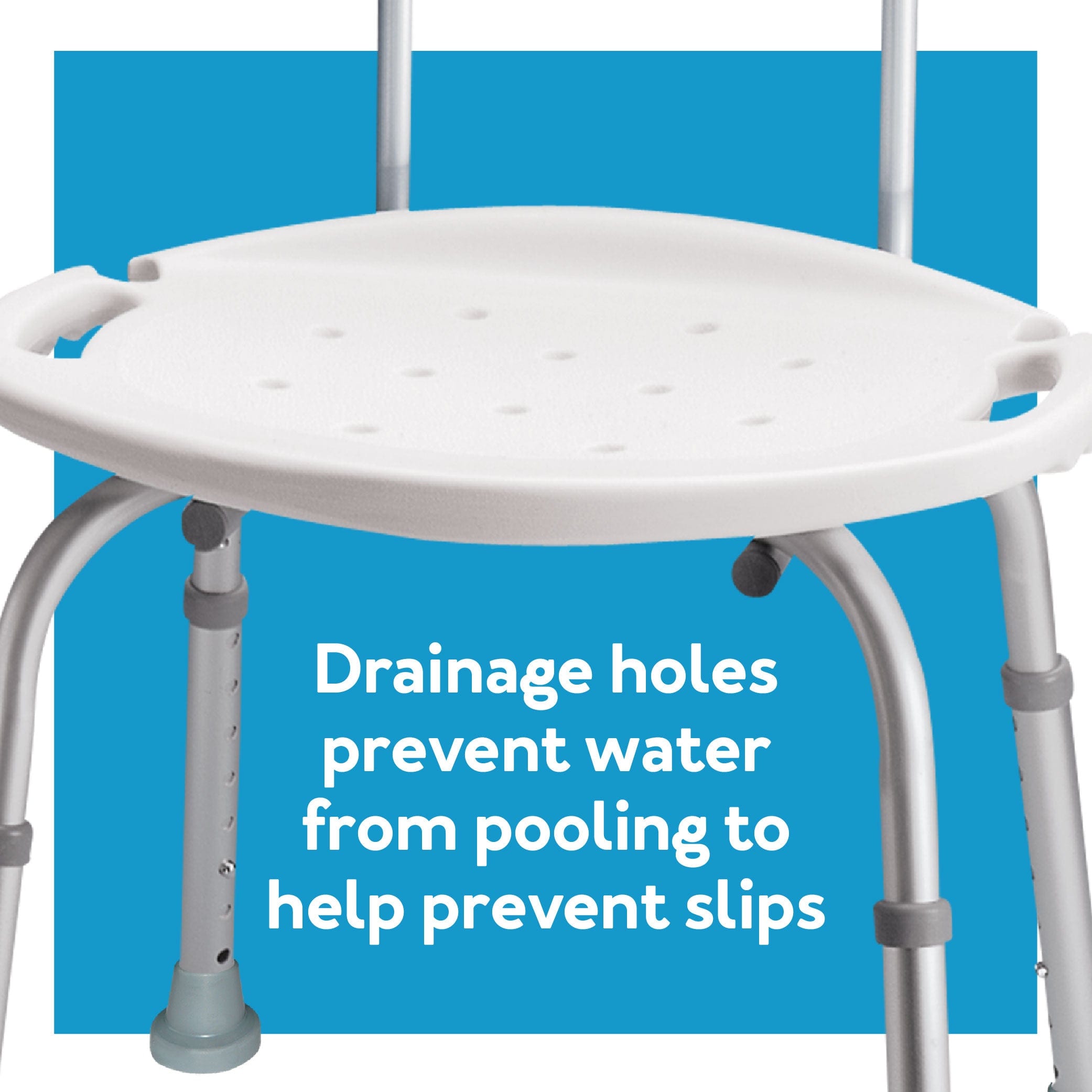 Carex Adjustable Bath & Shower Seat with Back