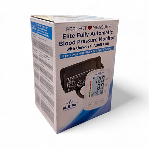 BlueJay Perfect Measure Elite Fully Automatic Talking Blood Pressure Monitor – Accurate Readings, User-Friendly Design, Ideal for Home Health Monitoring.