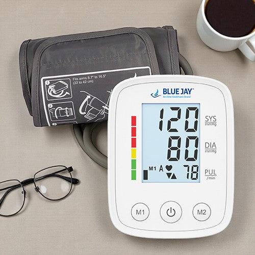 BlueJay Perfect Measure Elite Fully Automatic Talking Blood Pressure Monitor – Accurate Readings, User-Friendly Design, Ideal for Home Health Monitoring.