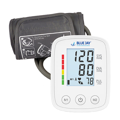 BlueJay Perfect Measure Elite Fully Automatic Talking Blood Pressure Monitor – Accurate Readings, User-Friendly Design, Ideal for Home Health Monitoring.