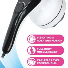 Blue Jay Complete Relief Handheld Corded Massager - Powerful, Portable Pain Relief for Tension & Muscle Aches, Ideal for Home or Travel Use.