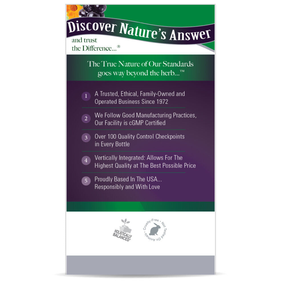 Nature's Answer - Bilberry Vision Complex Plus Lutein - 60 Vegetarian Capsules
