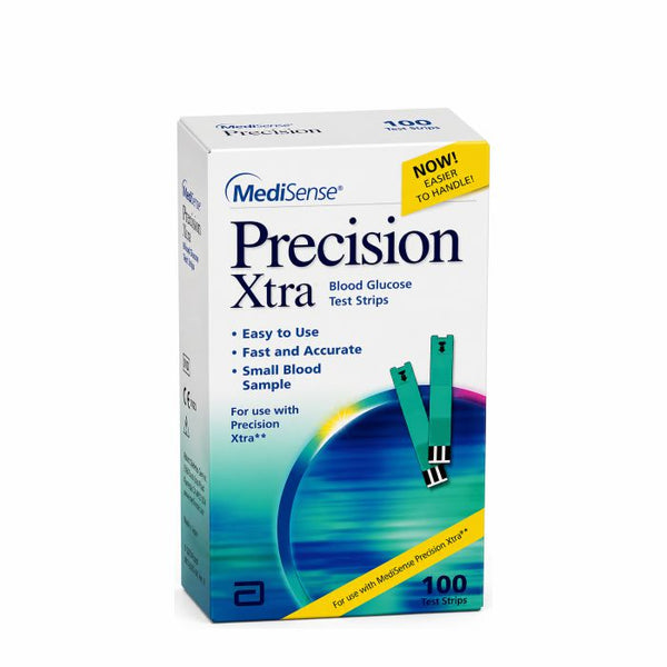 Blood Glucose Test Strips Precision Xtra 100 Strips per Pack,Packaging Type- Box