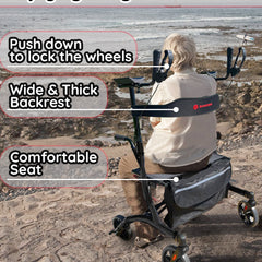 breezestride 4 wheel rolling mobility rollator
