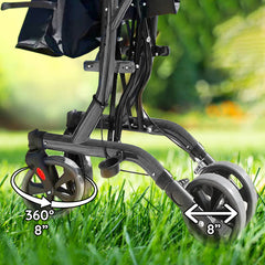 breezestride 4 wheel rolling mobility rollator